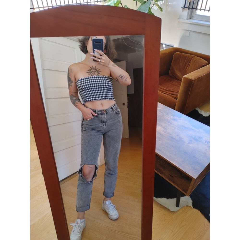 Gingham Tube Top